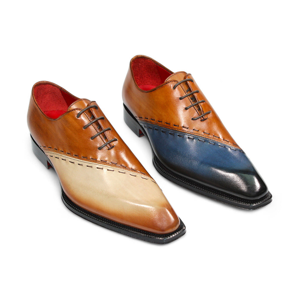 Emilio Franco Arstide Leather Shoes Beige/Brandy