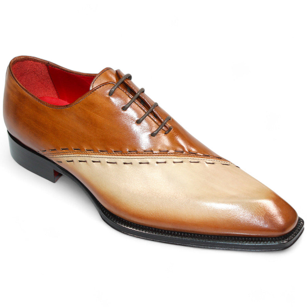 Emilio Franco Arstide Leather Shoes Beige/Brandy