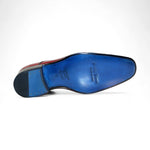 Emilio Franco Artigiana Delfino Leather Shoes Antique Red