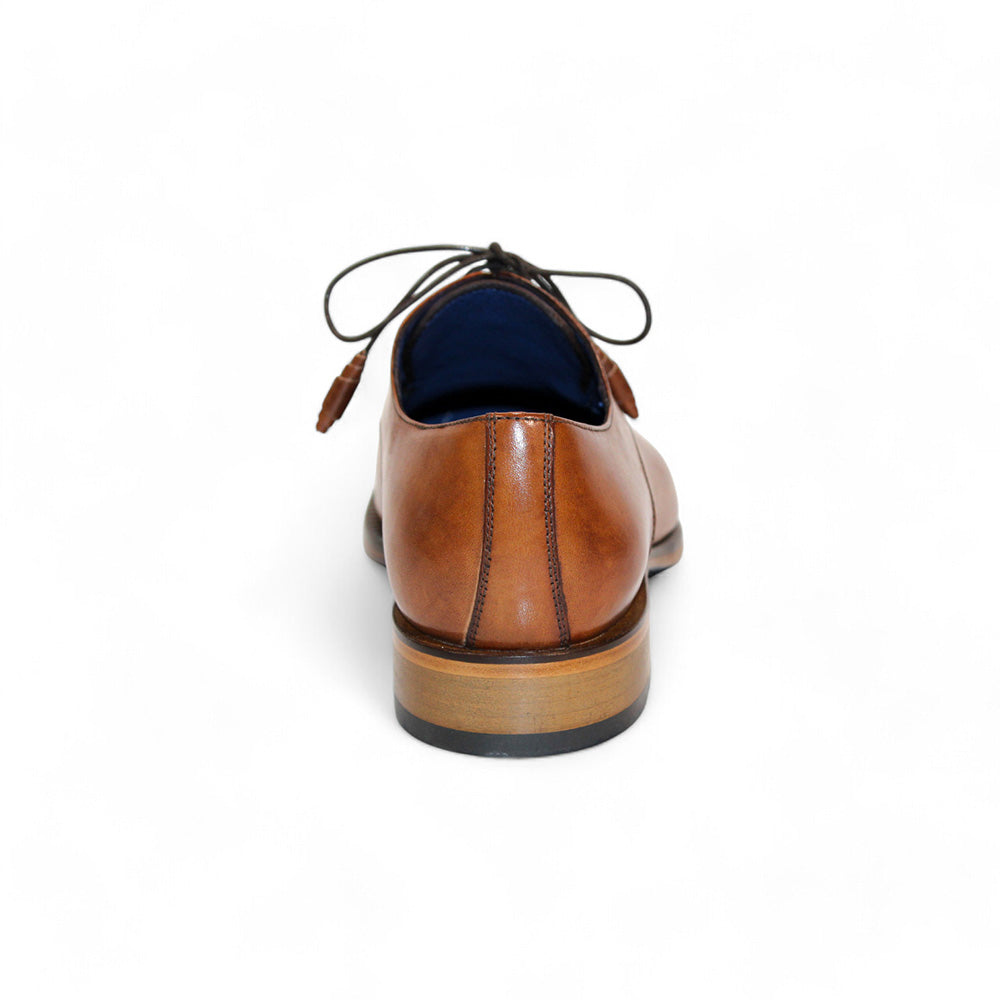 Emilio Franco Artigiana Delfino Leather Shoes Cognac