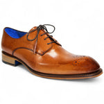 Emilio Franco Artigiana Delfino Leather Shoes Cognac
