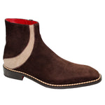 Emilio Franco Arturo Suede Boots Chocolate / Beige
