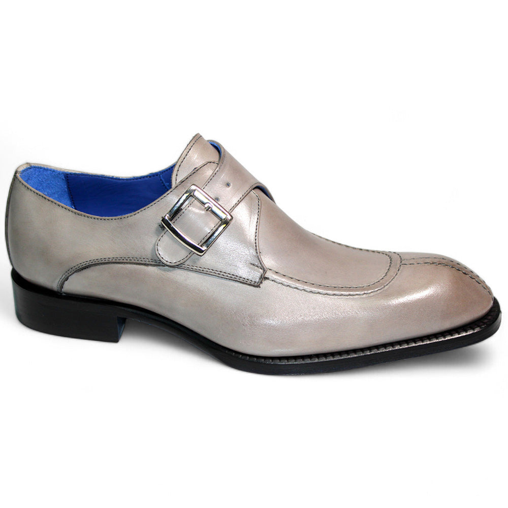 Emilio Franco Bernardo Calfskin Shoes Light Grey