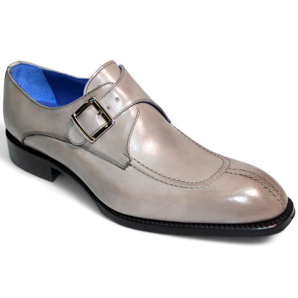 Emilio Franco Bernardo Calfskin Shoes Light Grey