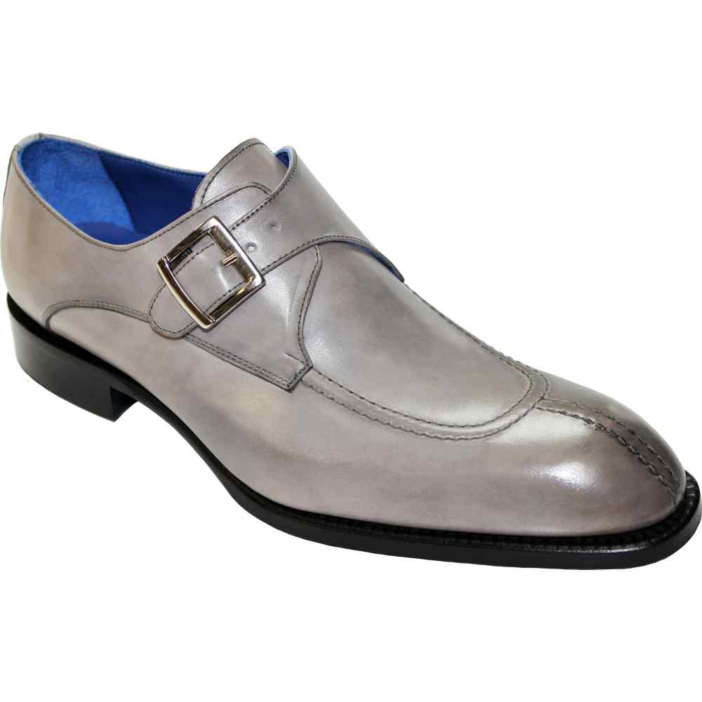 Emilio Franco Bernardo Genuine Leather Shoes Grey