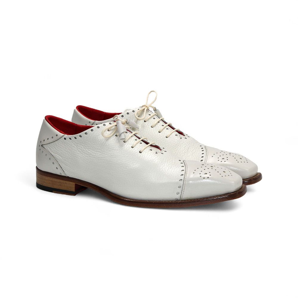 Emilio Franco Bosco Leather/Deer Skin Shoes Bone
