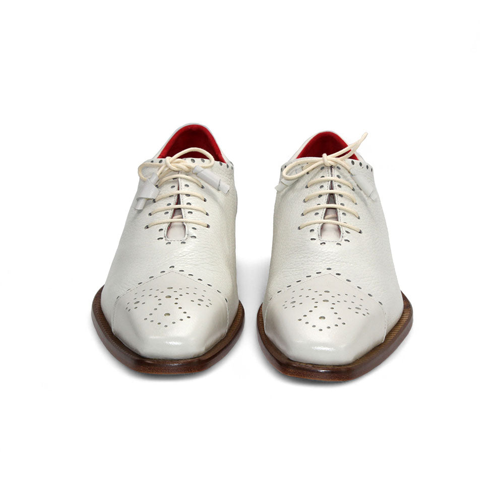 Emilio Franco Bosco Leather/Deer Skin Shoes Bone
