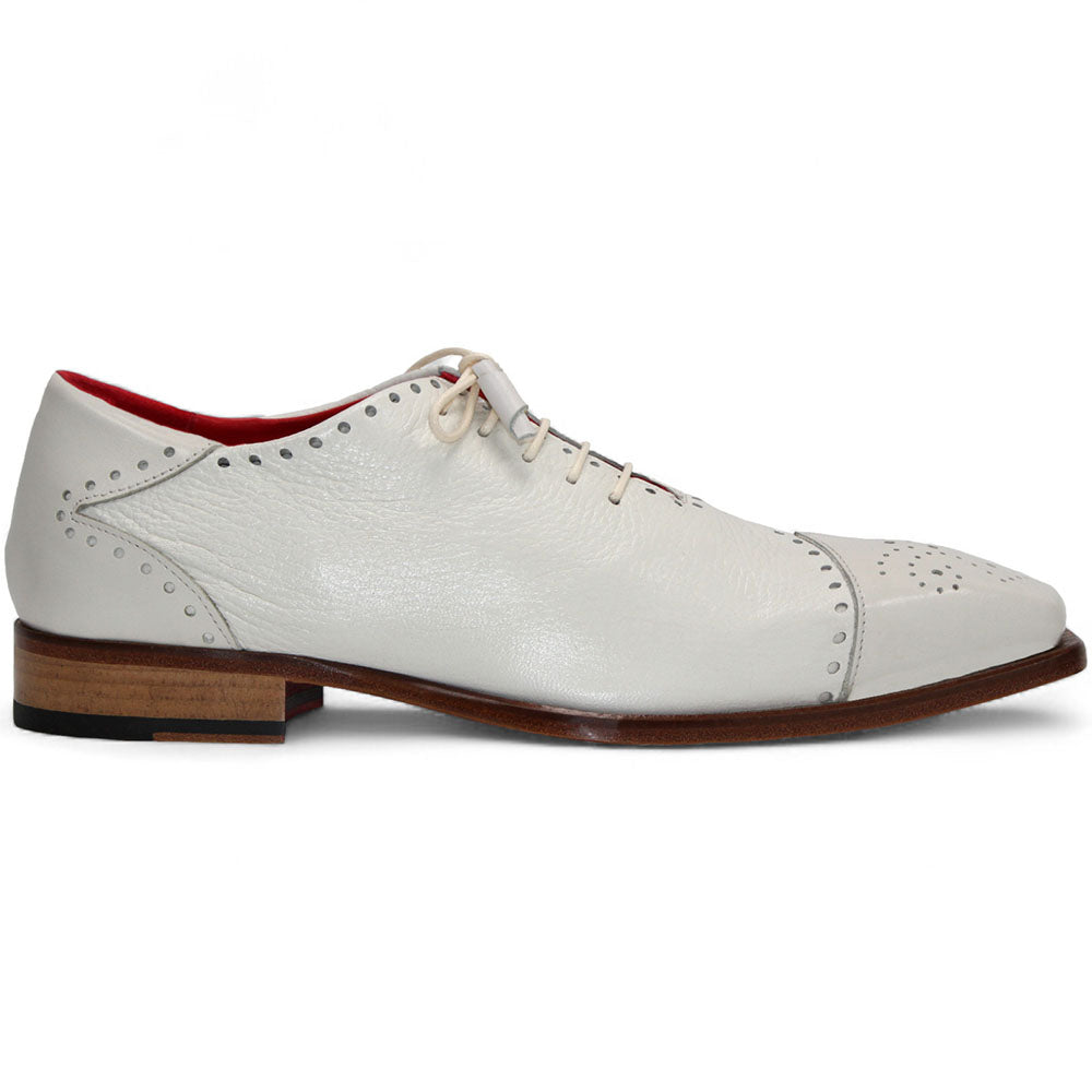 Emilio Franco Bosco Leather/Deer Skin Shoes Bone