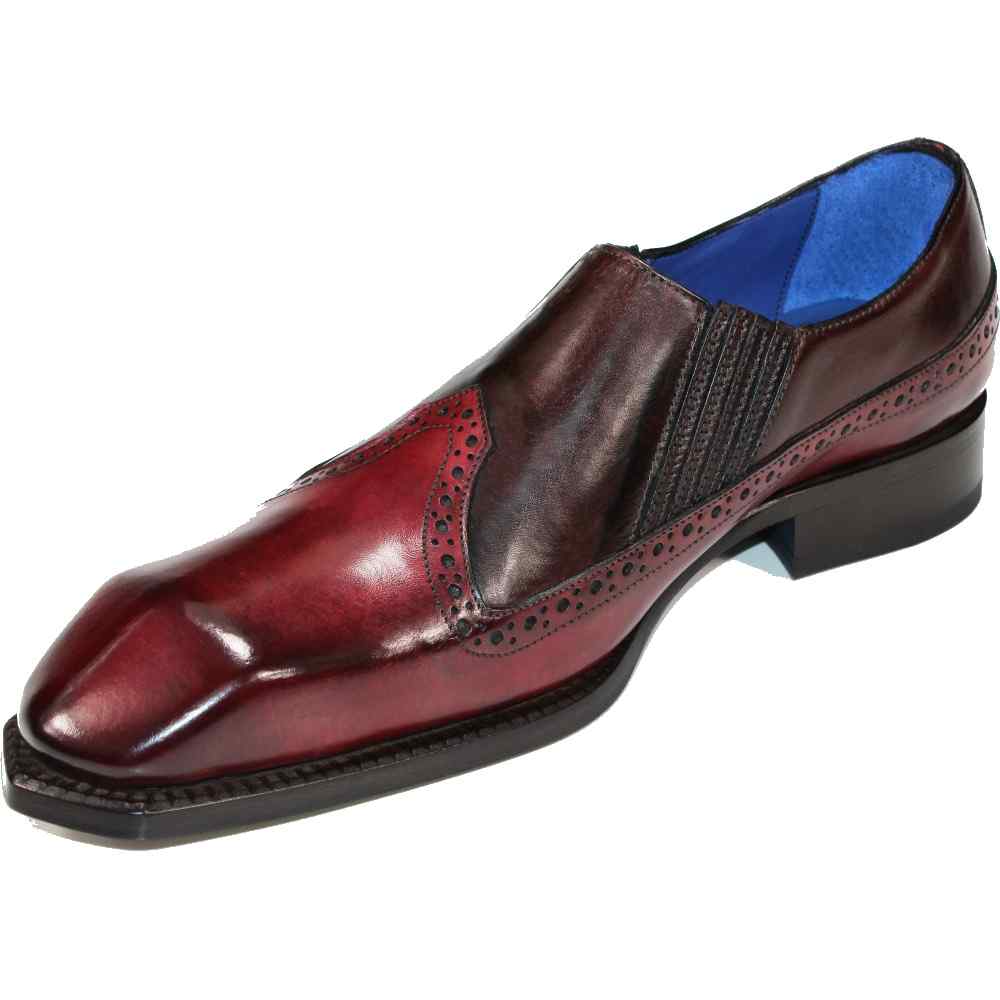 Emilio Franco Brio Genuine Leather Shoes Antique Red/ Burgundy