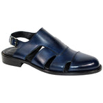 Emilio Franco Catania Calfskin Sandals Navy