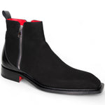 Emilio Franco Cesare Genuine Leather/ Suede Boots Black