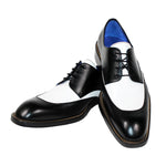 Emilio Franco Cosimo Calfskin Shoes Black / White