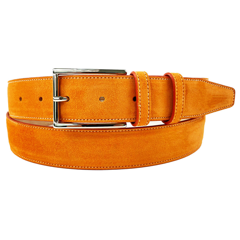 Emilio Franco Couture 202 Suede Belt Orange