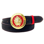 Emilio Franco Couture 204 Velvet Belt Black / Red
