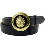 Emilio Franco Couture BL40 Calfskin Belt Black / Black-Gold