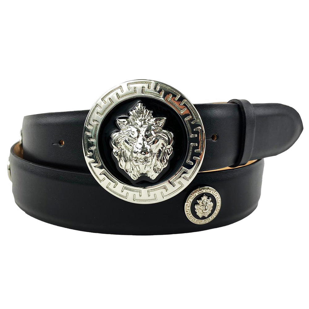 Emilio Franco Couture BM40 Calfskin Belt Black / Silver