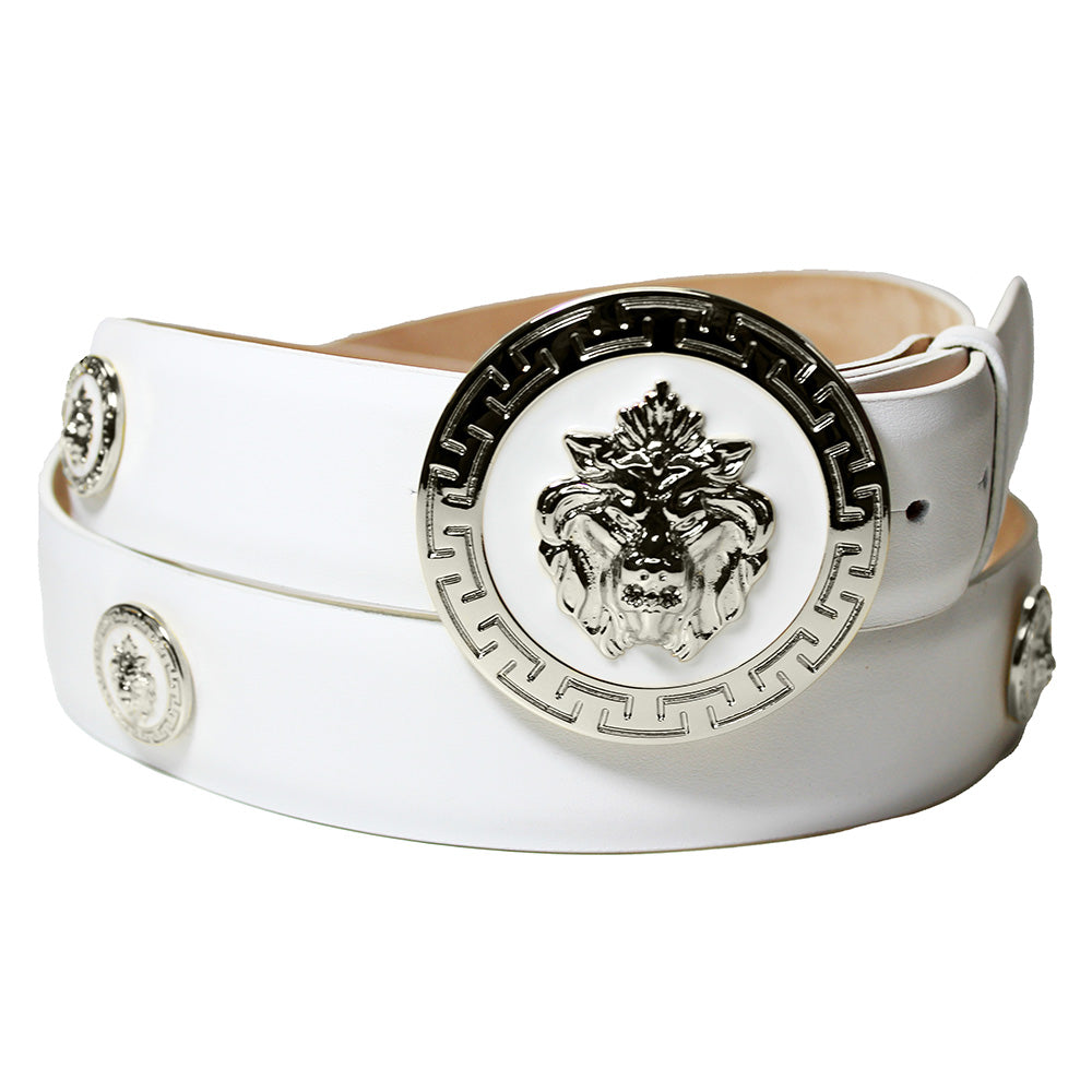 Emilio Franco Couture BM40 Calfskin Belt White / Silver
