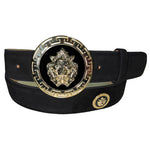 Emilio Franco Couture BM40 Suede Belt Black / Gold