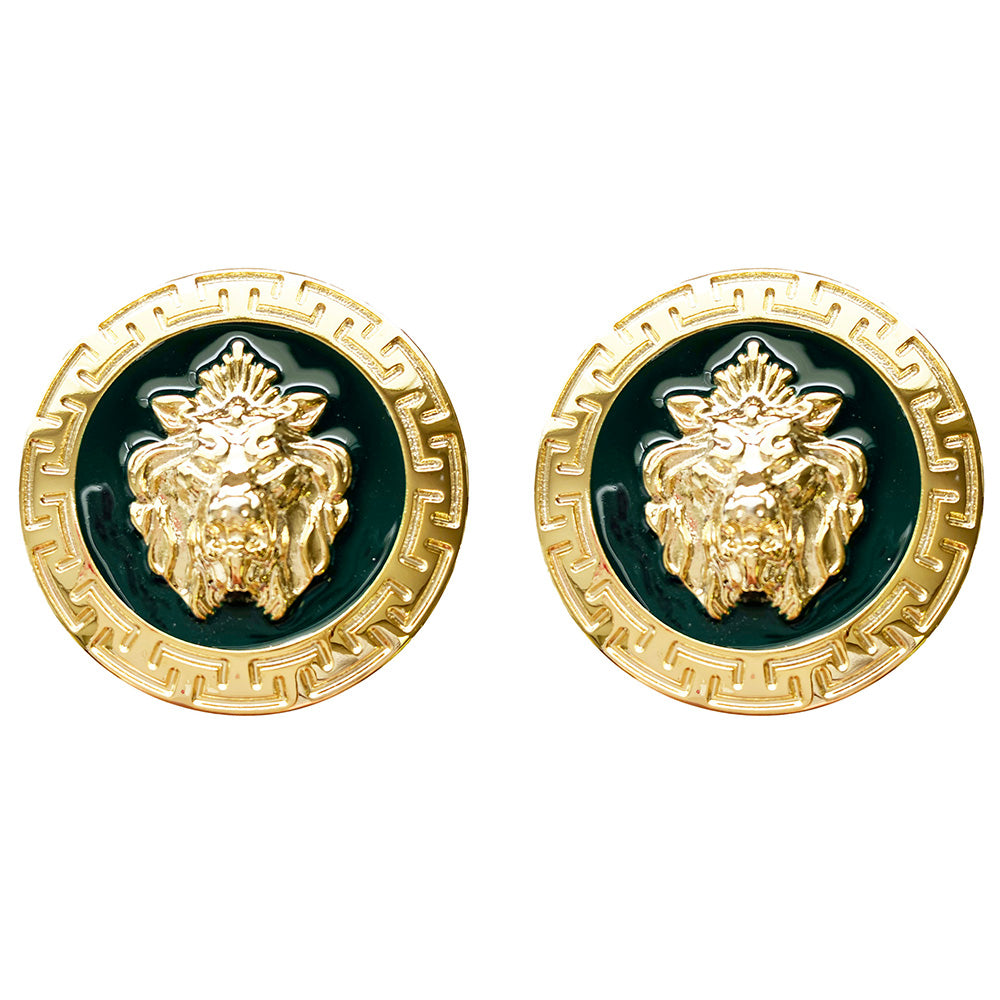 Emilio Franco Couture Cufflink Green / Gold