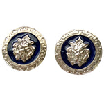 Emilio Franco Couture Cufflink Navy / Silver