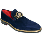 Emilio Franco Couture EF102 Suede Shoes Navy