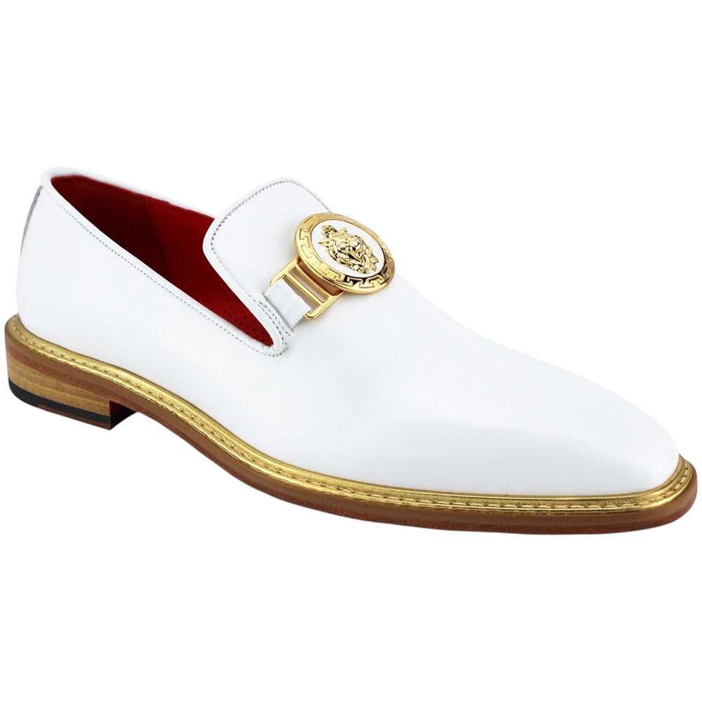 Emilio Franco Couture EF102 Suede Shoes White