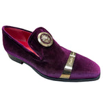 Emilio Franco Couture EF13P Velvet Shoes Plum