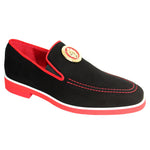 Emilio Franco Couture EF302 Suede Shoes Black / Red