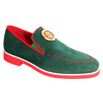 Emilio Franco Couture EF302 Suede Shoes Green / Red
