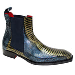 Emilio Franco Couture EF311 Boots Navy Yellow