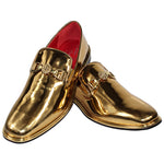 Emilio Franco Couture EF363 Calfskin Mirror Loafers Gold