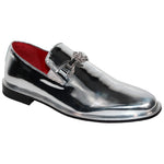 Emilio Franco Couture EF363 Calfskin Mirror Loafers Silver