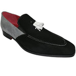 Emilio Franco Daniele Suede Black Shoes