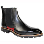 Emilio Franco Dario Leather Boots Black / Red