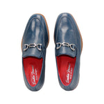 Emilio Franco Edgardo Deerskin Loafers Lagoon