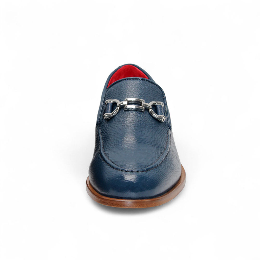 Emilio Franco Edgardo Deerskin Loafers Lagoon