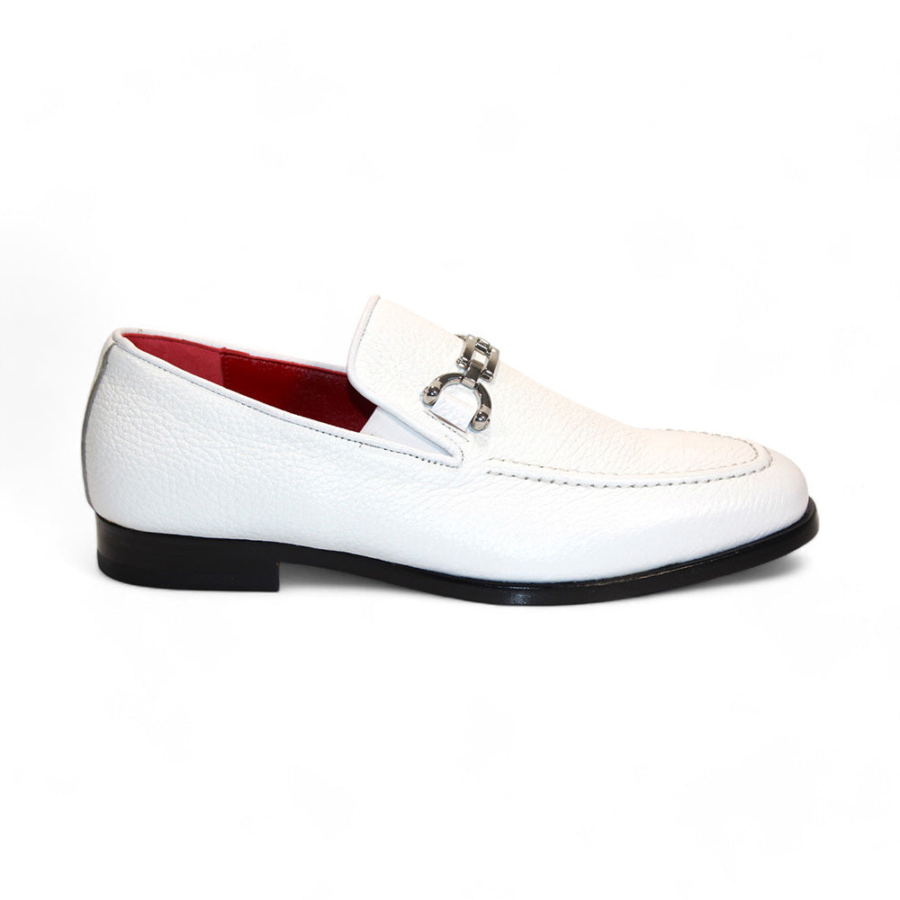 Emilio Franco Edgardo Deerskin Shoes White