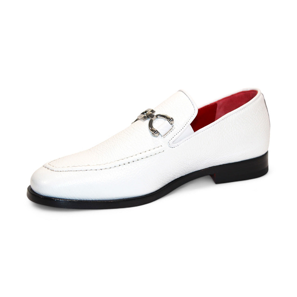 Emilio Franco Edgardo Deerskin Shoes White