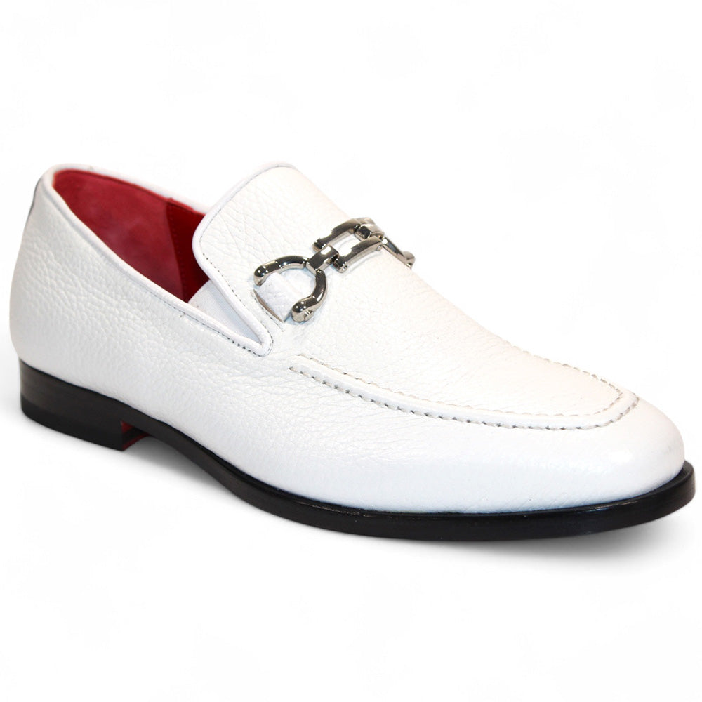 Emilio Franco Edgardo Deerskin Shoes White