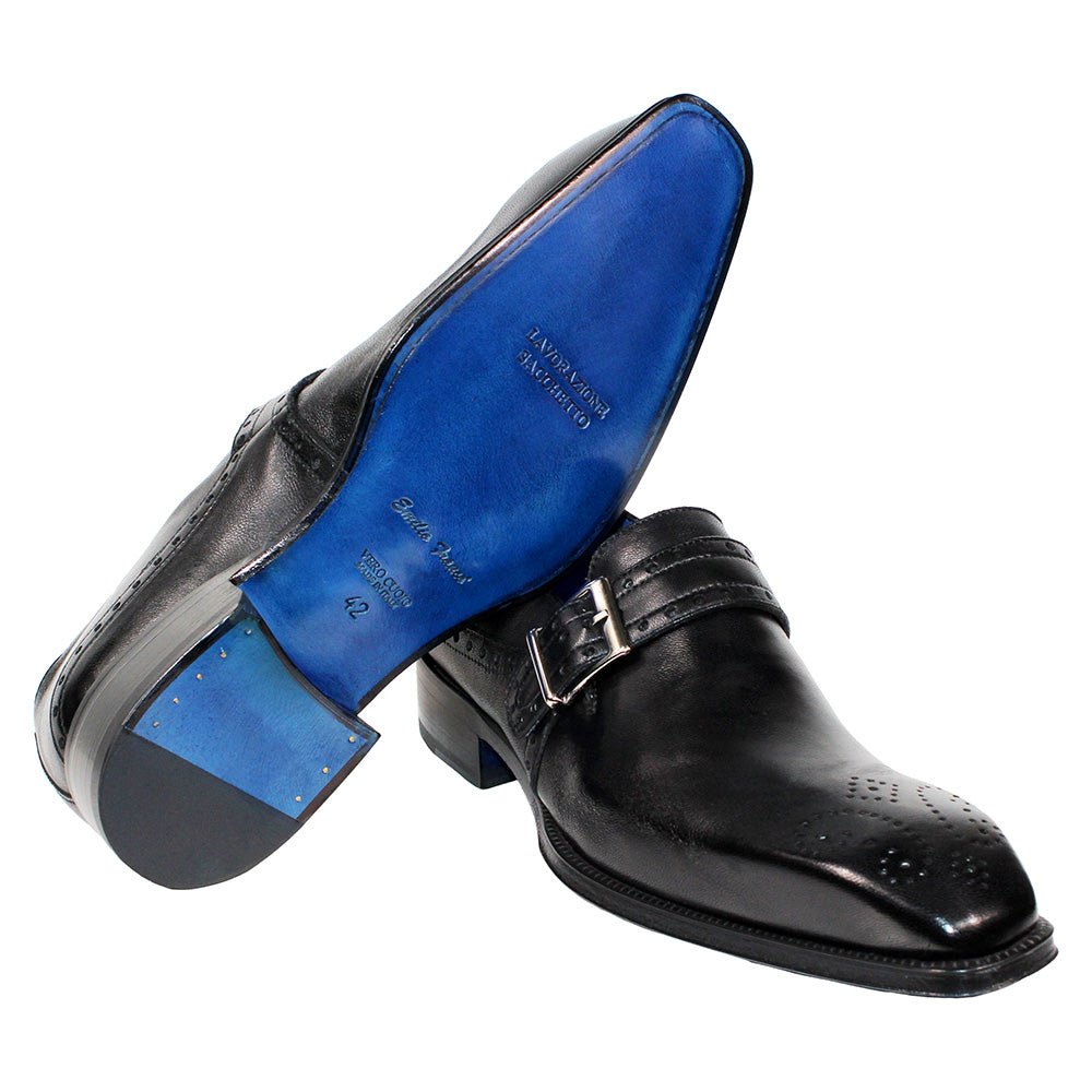 Emilio Franco Elio II Lambskin Shoes Black