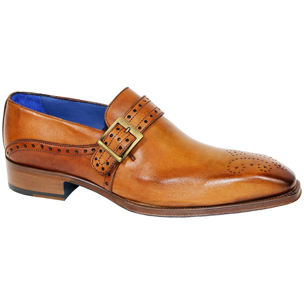 Emilio Franco Elio II Lambskin Shoes Cognac