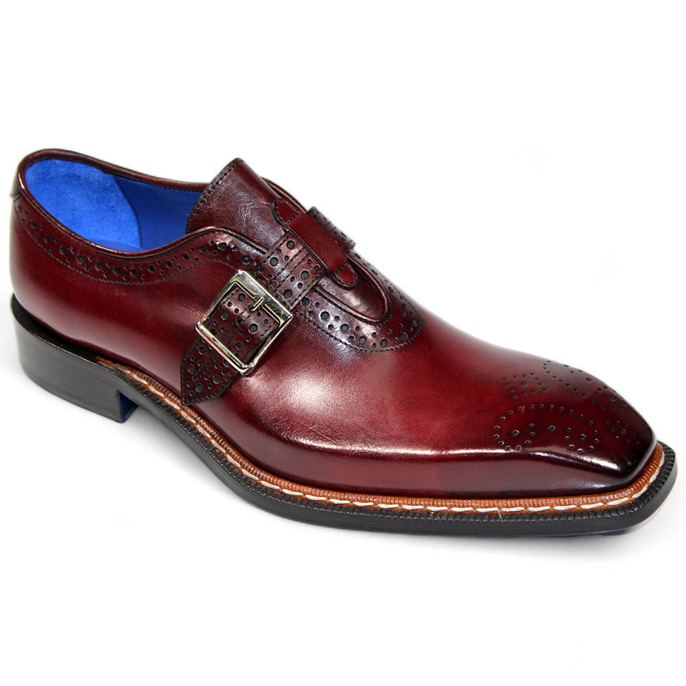 Emilio Franco Filippo Genuine Leather Shoes Burgundy