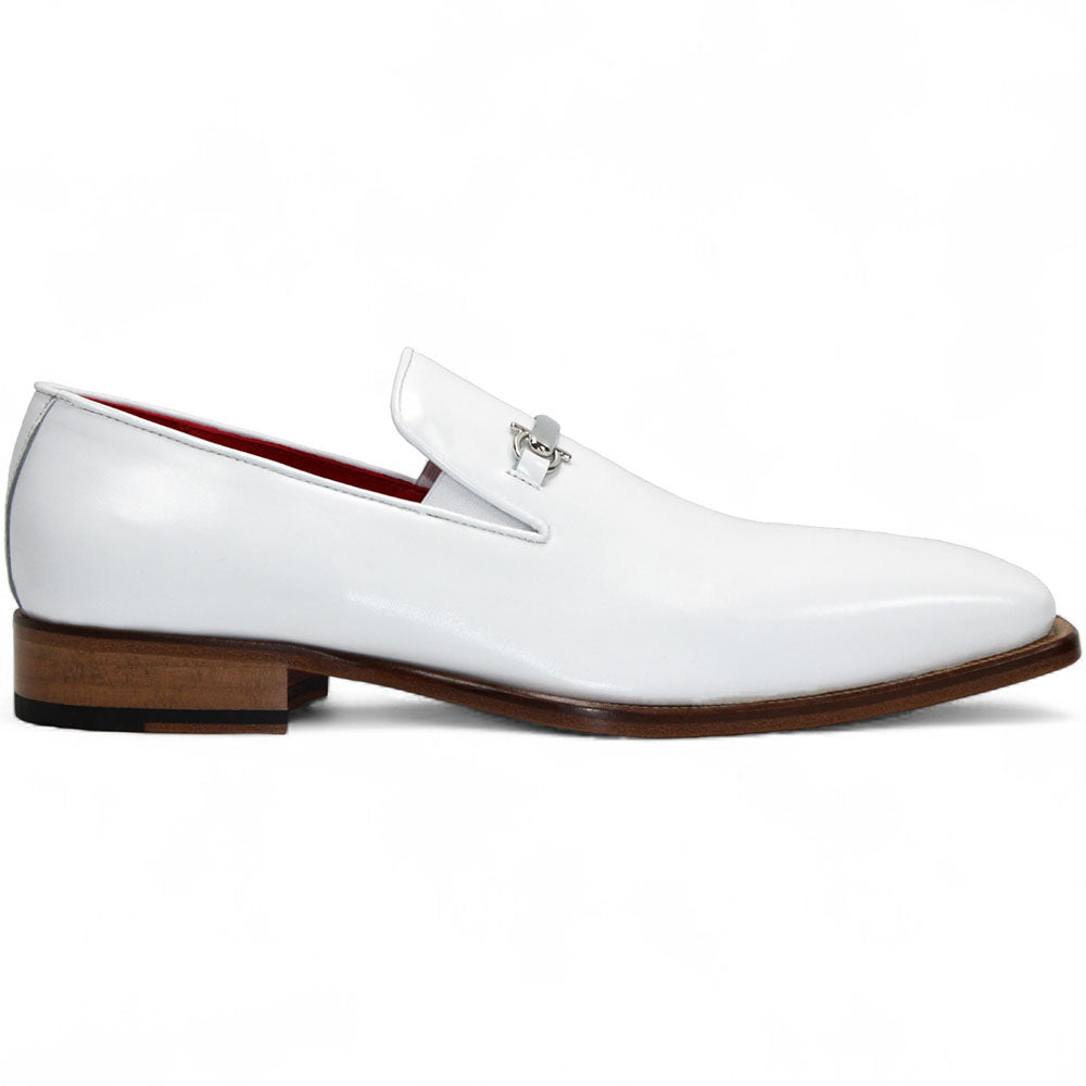 Emilio Franco Francesco Genuine Leather Loafers White
