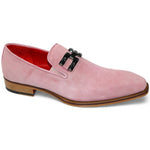 Emilio Franco Francesco Genuine Suede Loafers Pink