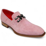 Emilio Franco Francesco Genuine Suede Loafers Pink