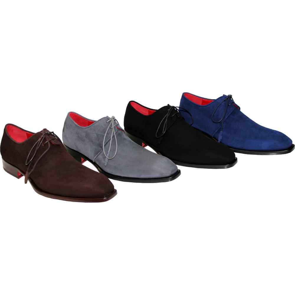 Emilio Franco Gabriele Genuine Suede Shoes Chocolate