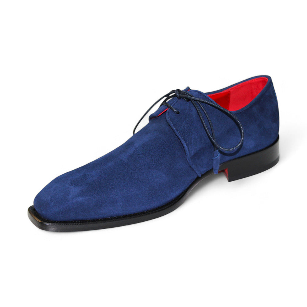 Emilio Franco Gabriele Genuine Suede Shoes Navy