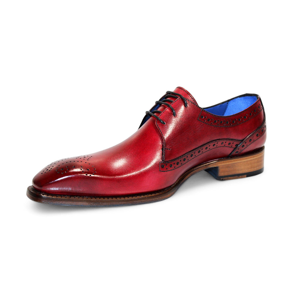 Emilio Franco Giacamo Leather Shoes Antique Red