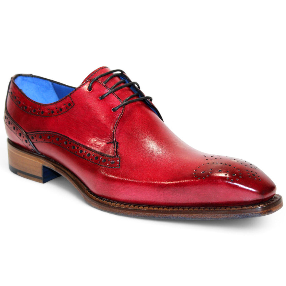 Emilio Franco Giacamo Leather Shoes Antique Red