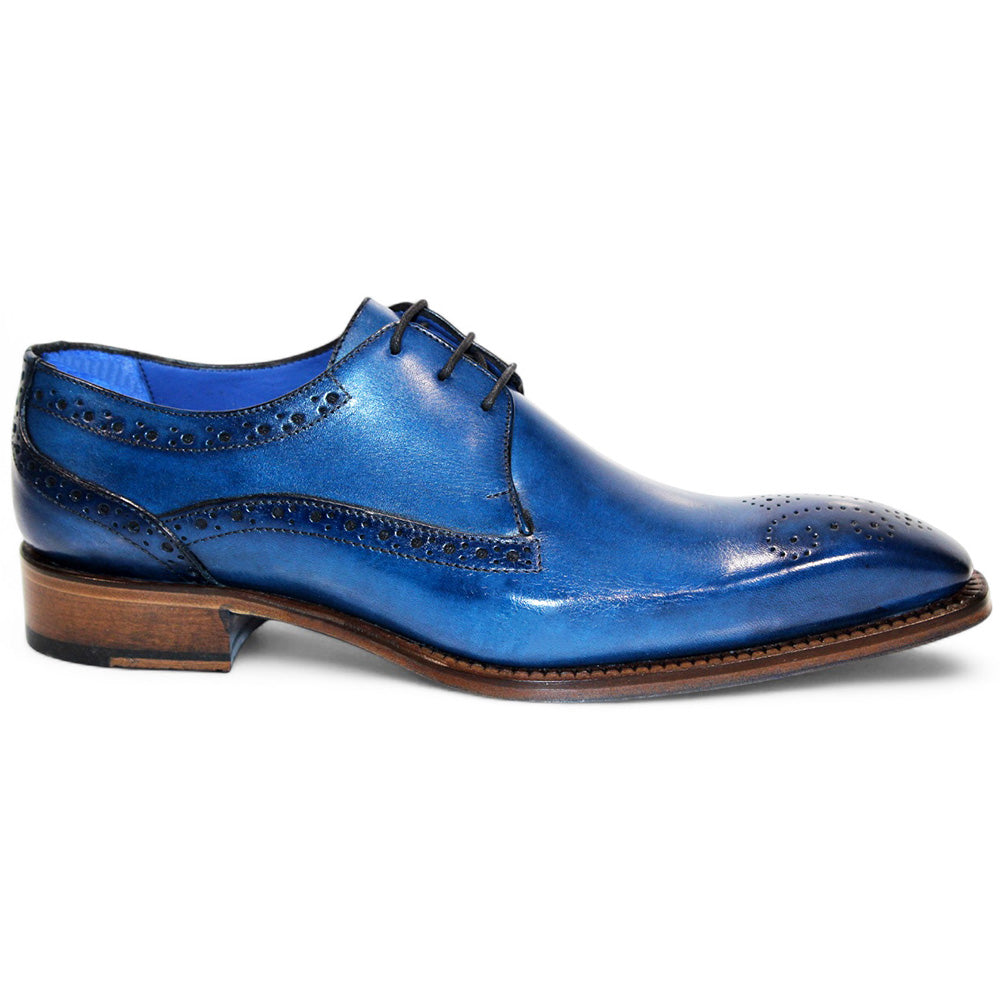 Emilio Franco Giacamo Leather Shoes Ocean Blue